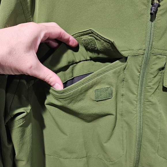 Duluth Trading Co Mens‎ Large Green Flexpedition Hooded Jacket 47202 - Picture 5 of 14